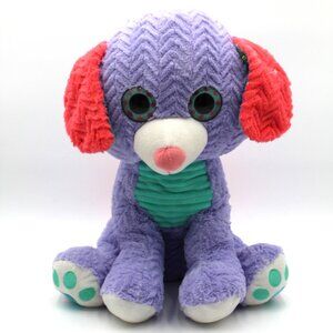 Spark Create Imagine Puppy 18 inch Plush Purple Teal Pink Blue Sparkle Ears